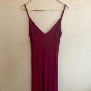 Nasty Gal Deep Red Evening Gown